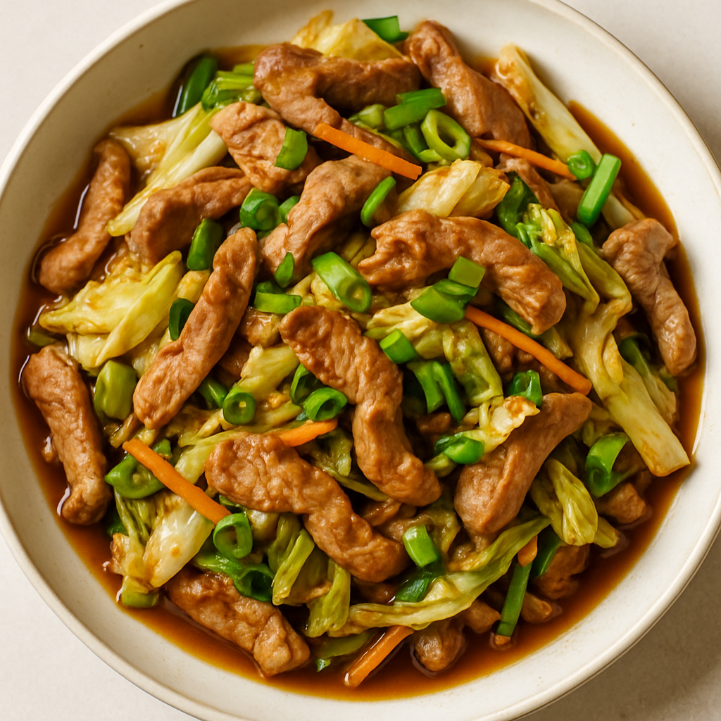 Easy Moo Shu Pork Stir-Fry