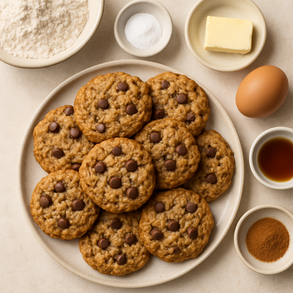 Chocolate Chip Oatmeal Cookies