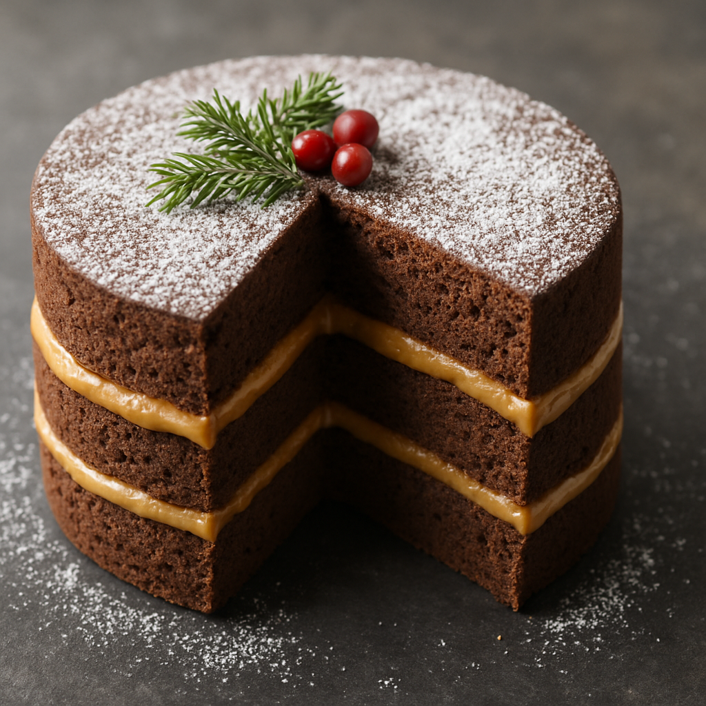 Pastel de Chocolate Lizzie con Relleno de Caramelo