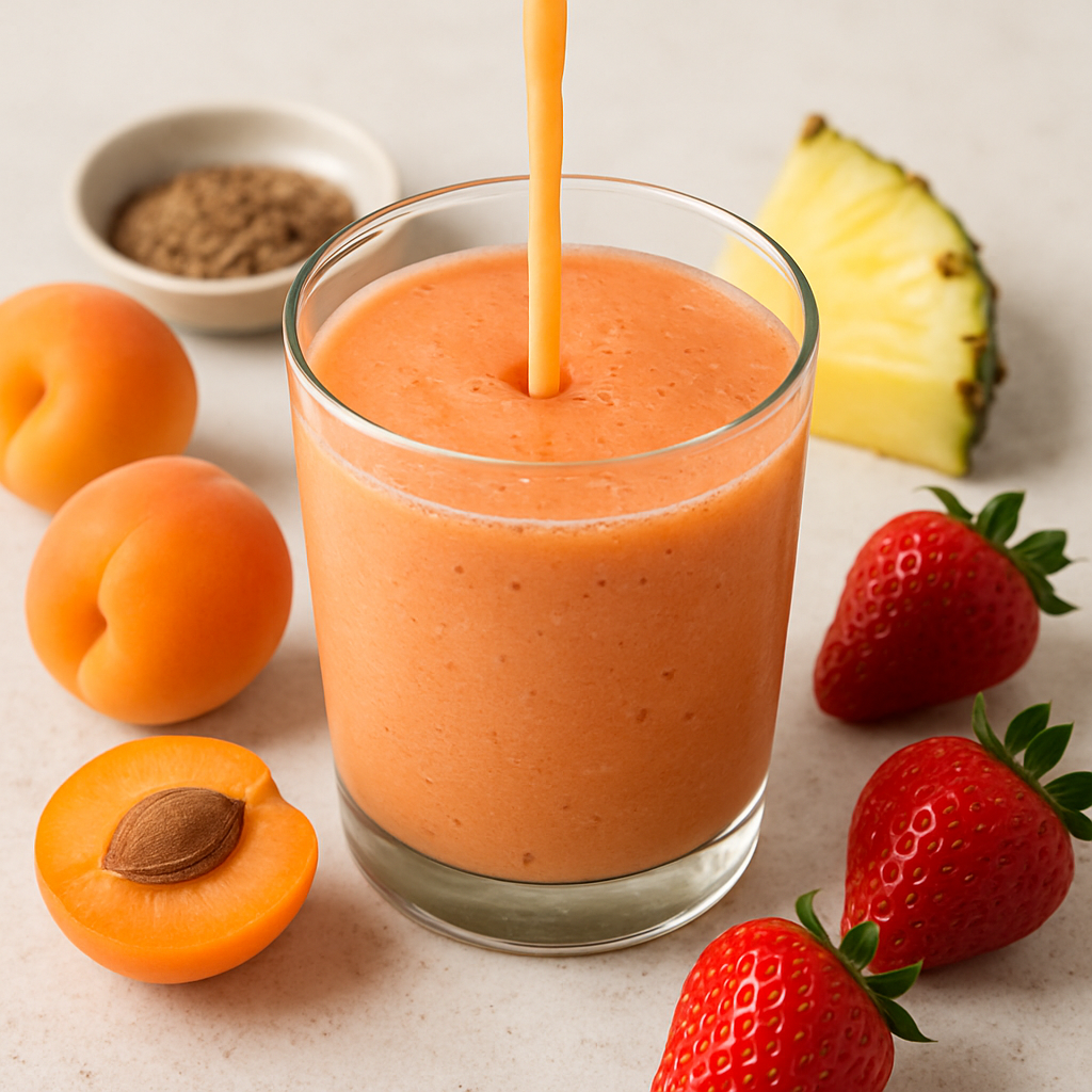 Batido de Albaricoque y Fresa