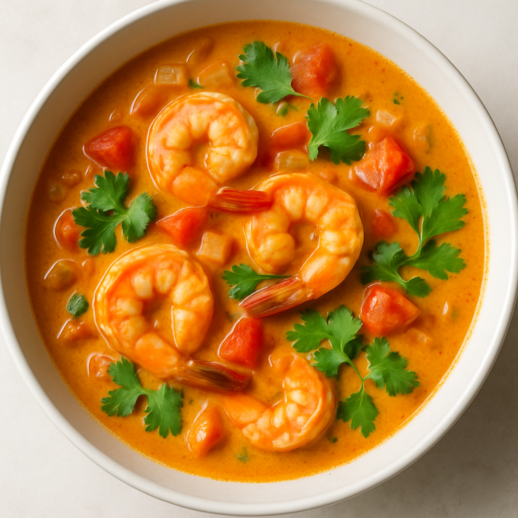 Curry Tailandés Fácil de Camarones