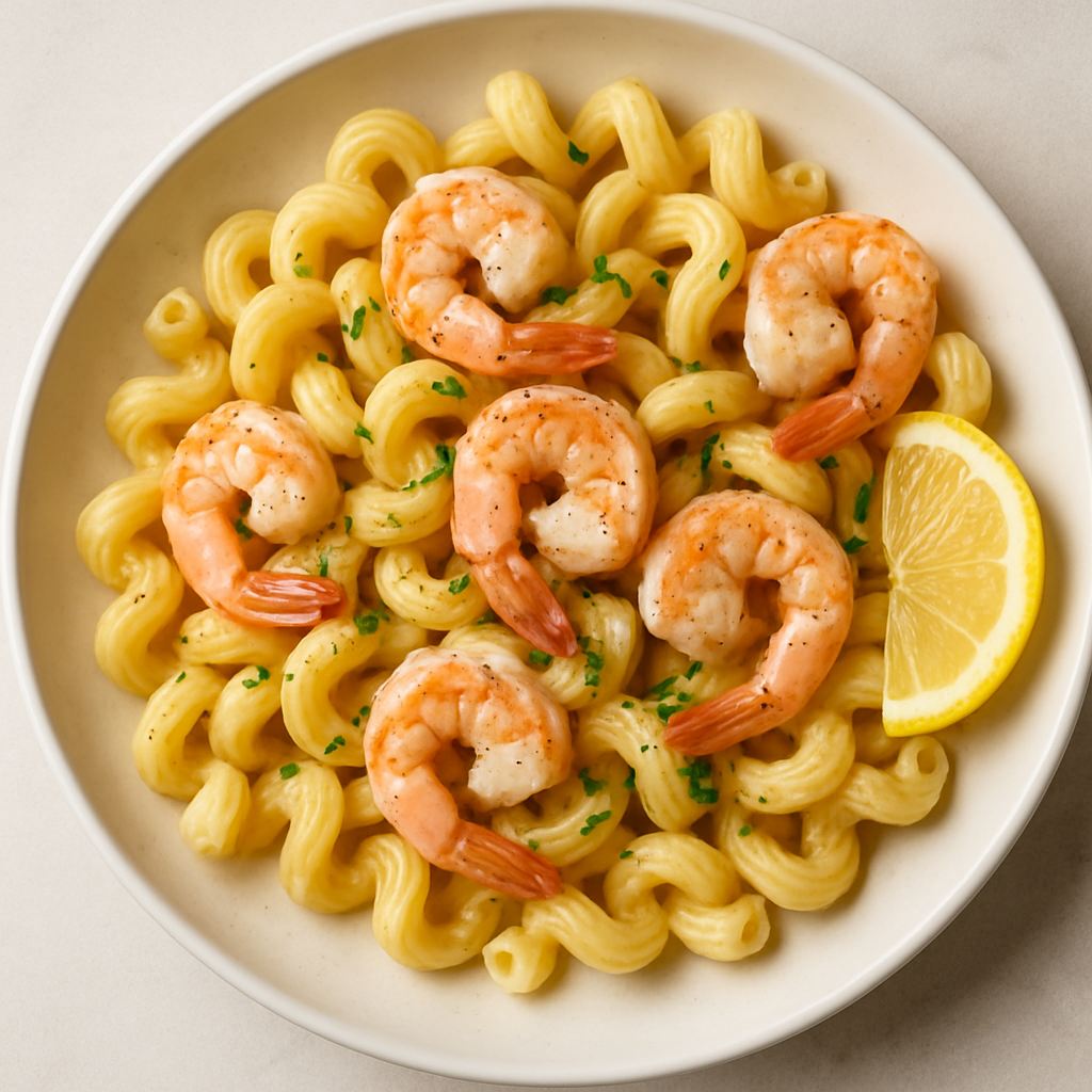 Lemony Shrimp Cavatappi