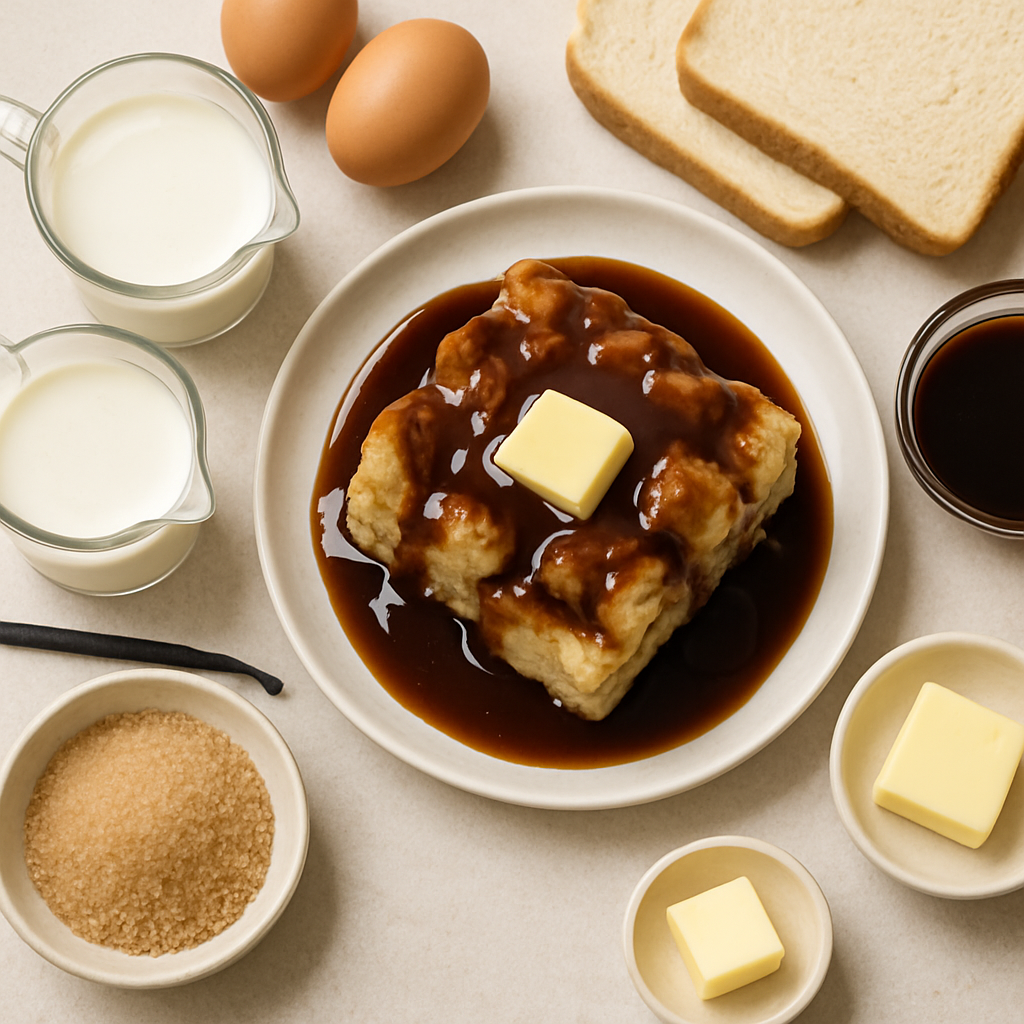 Pudín de Pan con Toffee Pegajoso