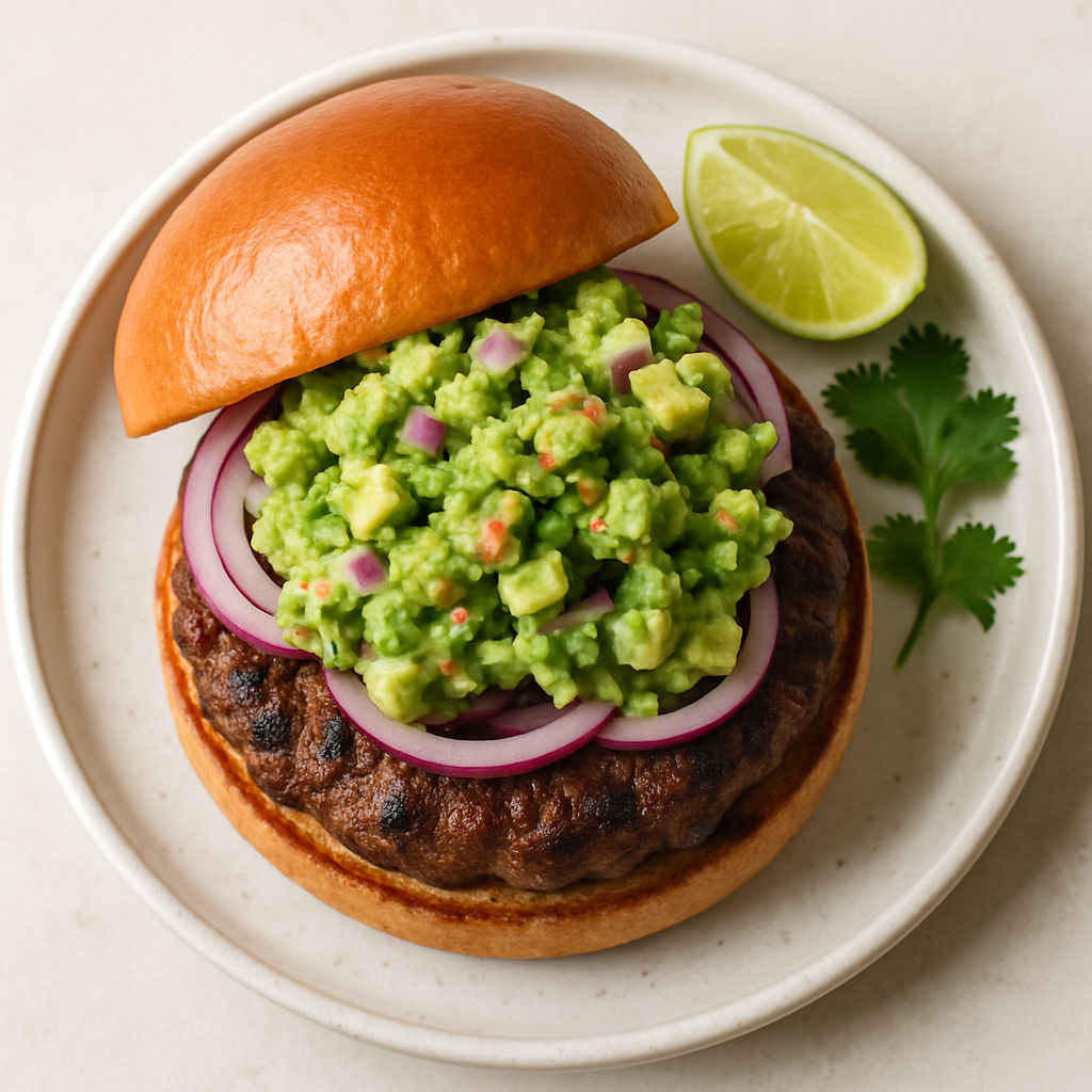 Southwest Chipotle Burgers with Guacamole