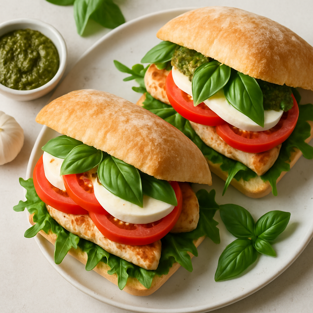Caprese Chicken Sandwiches