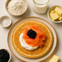 Salmon and Caviar Blini