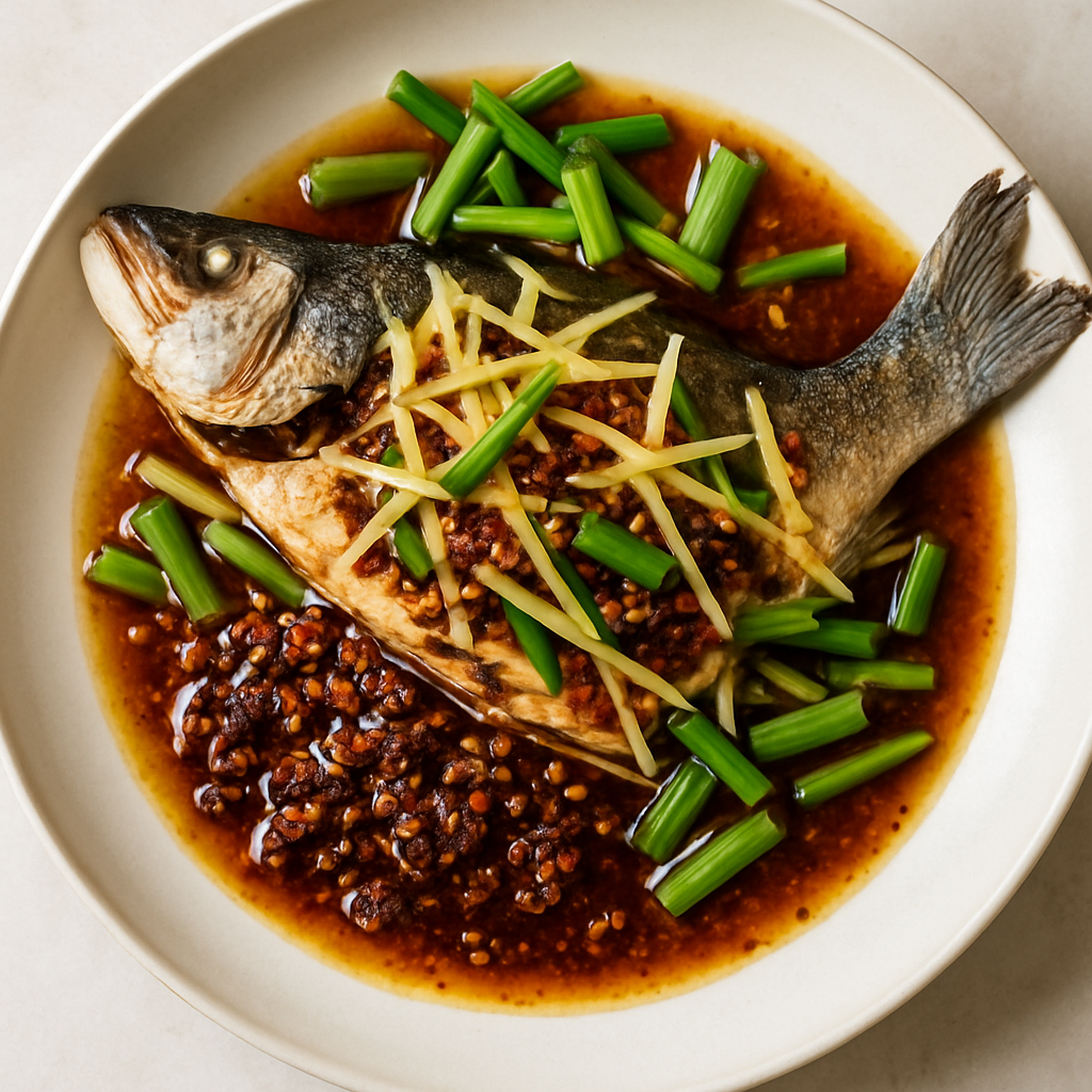 Chinese-Style Whole Fish with Ginger & Chili Crisp