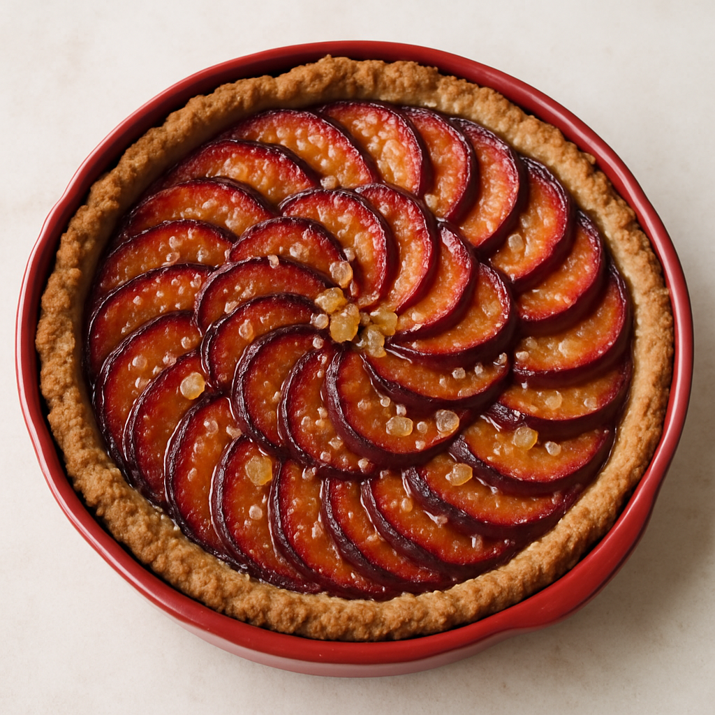 Pastel de Ciruela y Jengibre