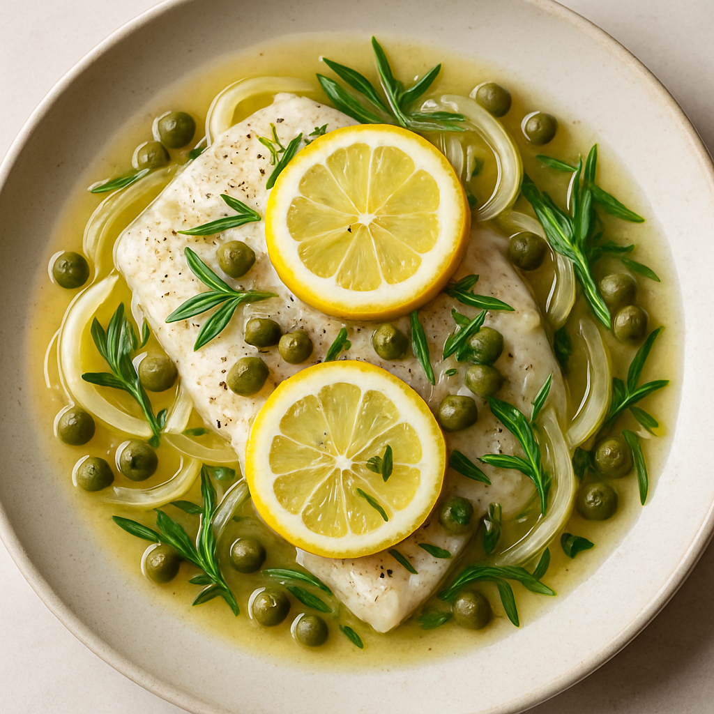Pescado al Vapor con Limón y Hierbas de Suzanne