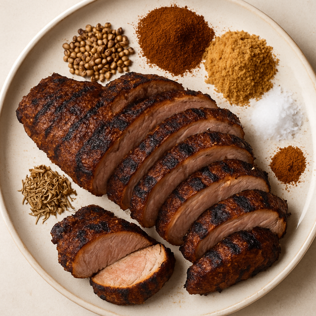 Lomo de Cerdo a la Parrilla con Especias Marroquíes