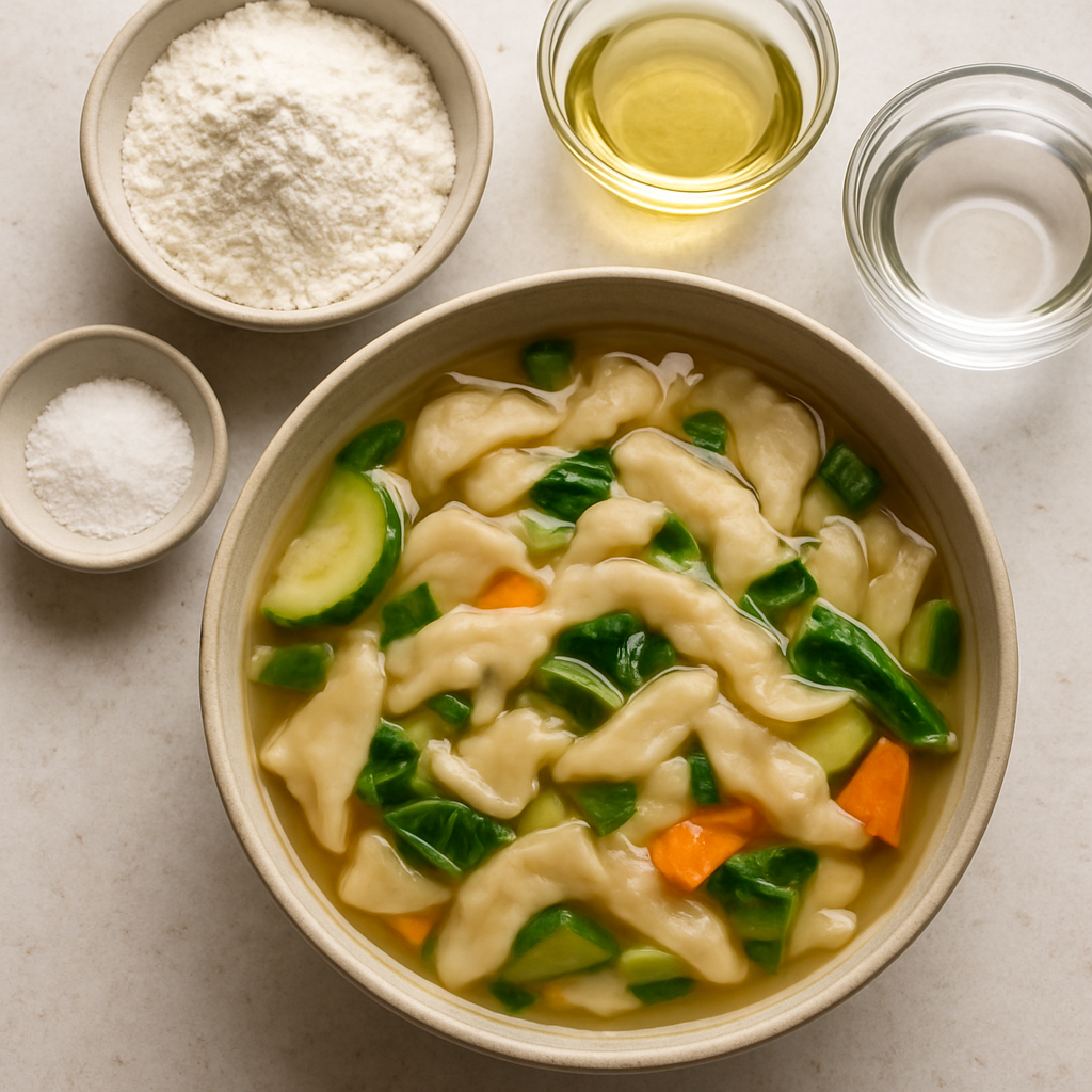 Sujebi Fideos Coreanos Desgarrados a Mano