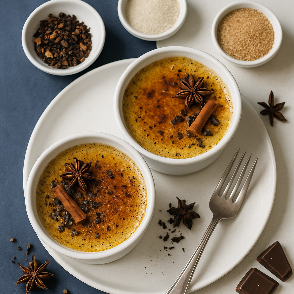 Brûlée de Chai Chocolate Vainilla Cremosa