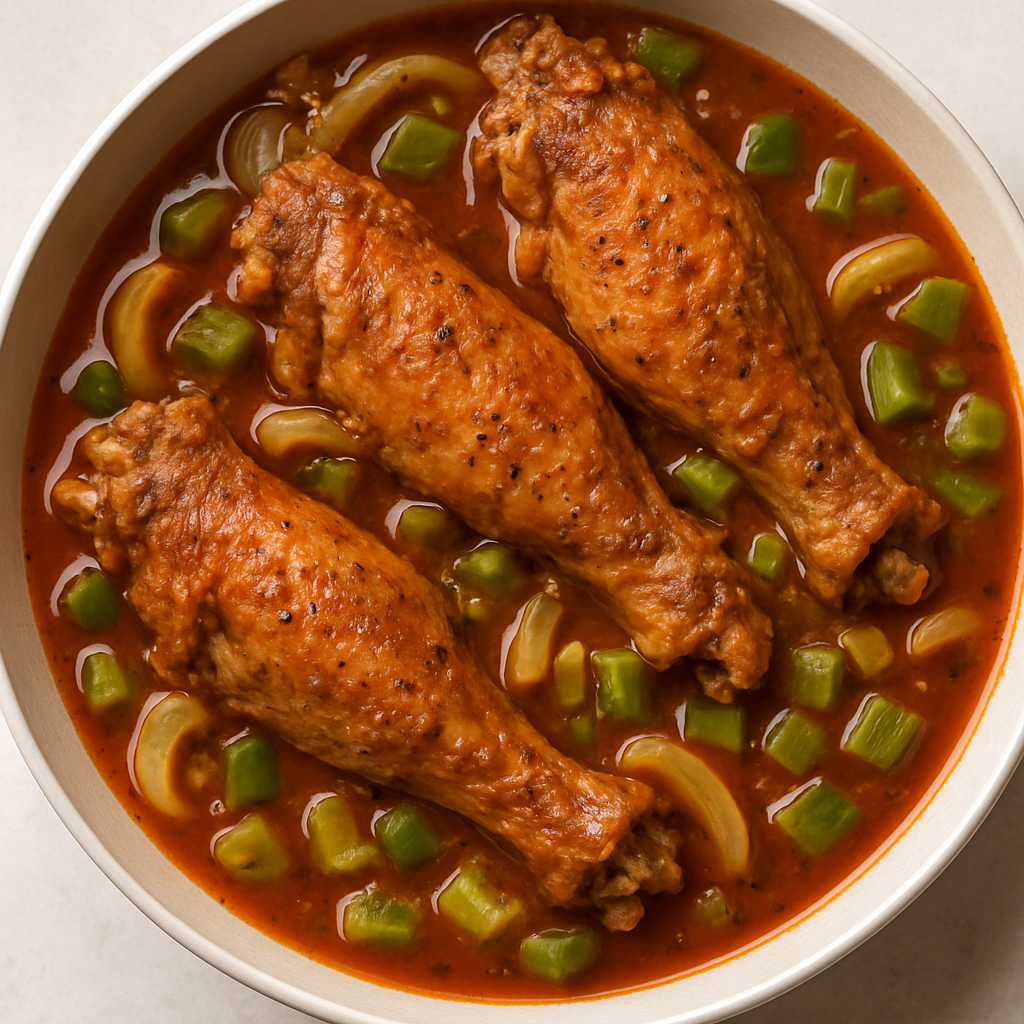 Creole Stewed Turkey Wings