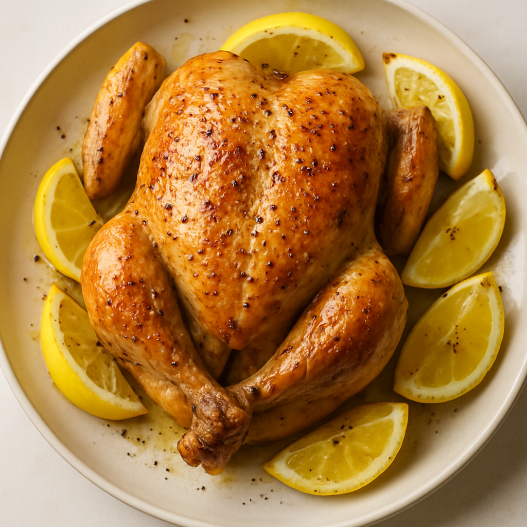 Roast Chicken with Lemons