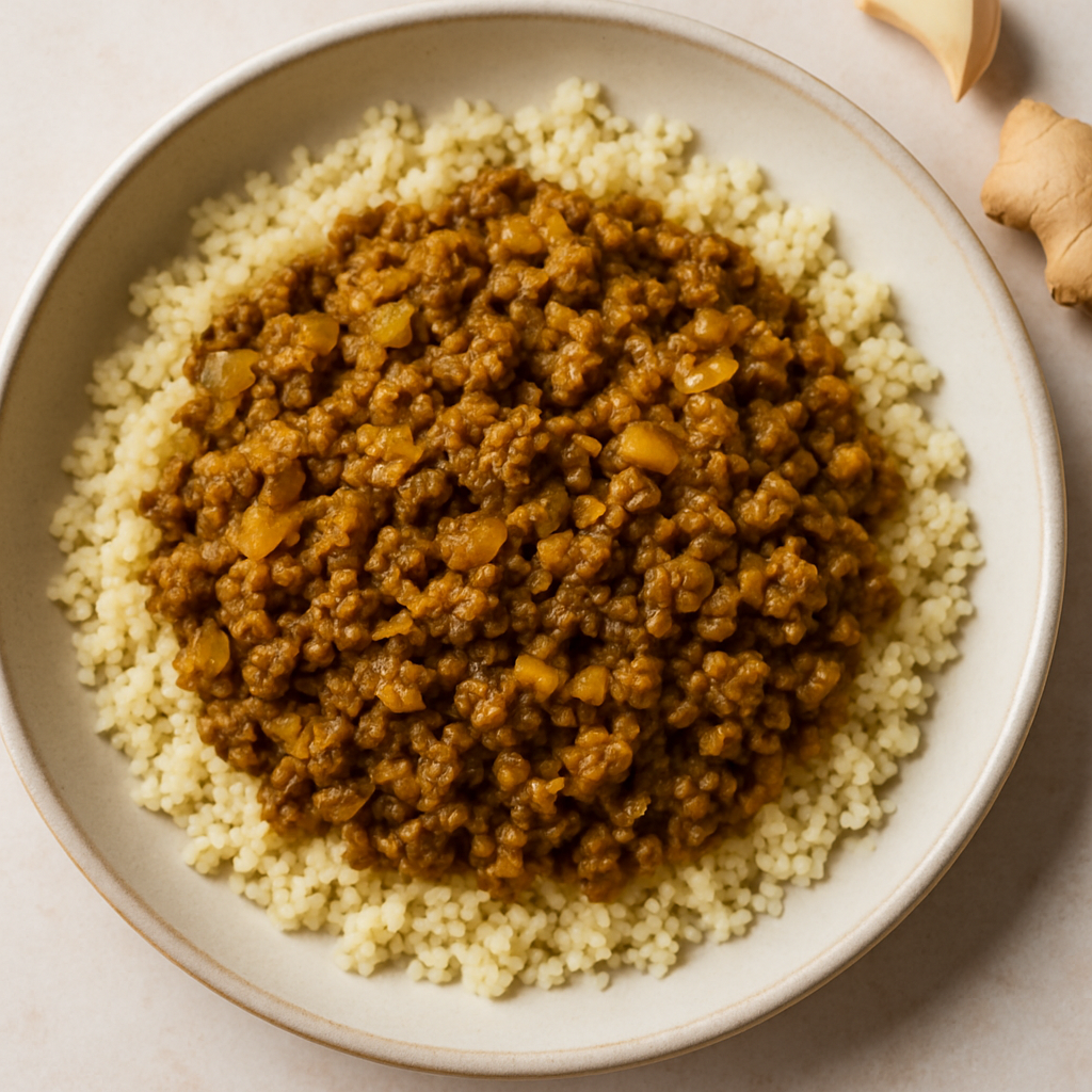 Spicy Beef with Couscous