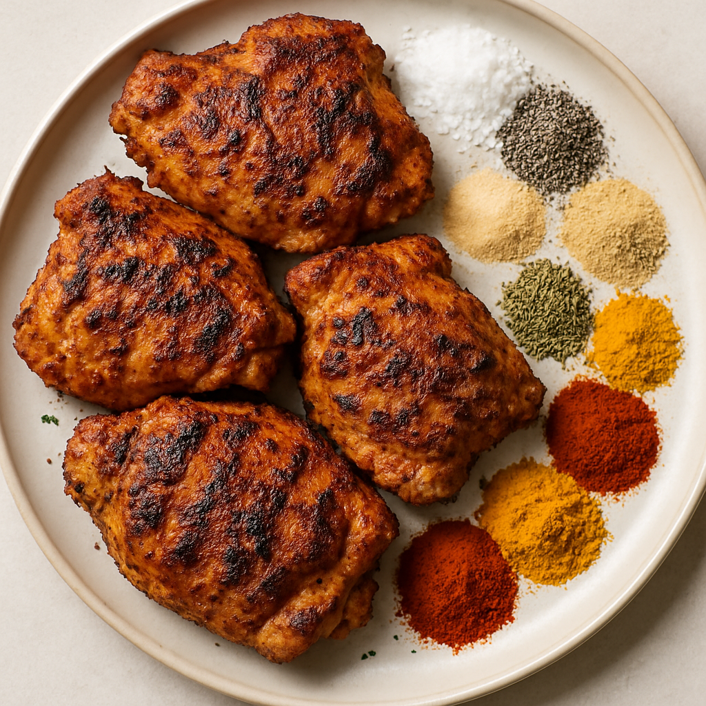 Muslos de Pollo Aromatizados a la Parrilla