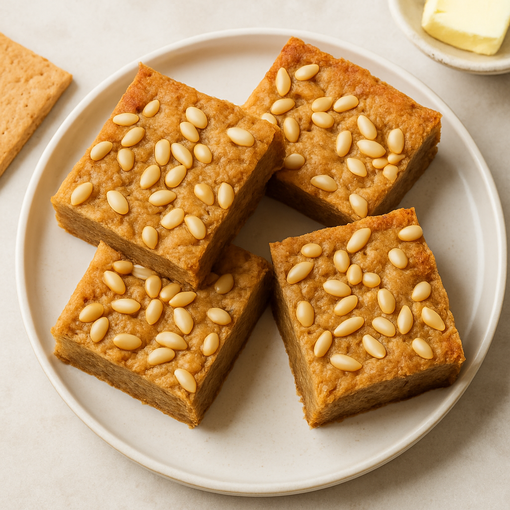 Pine Nut Blondies