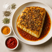 North African Spiced Alaska Halibut