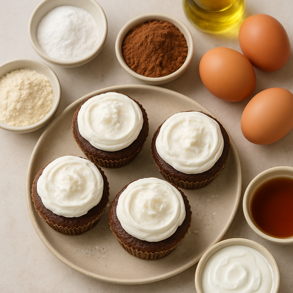 Paleo Cupcakes with Coconut Cream 'Frosting'