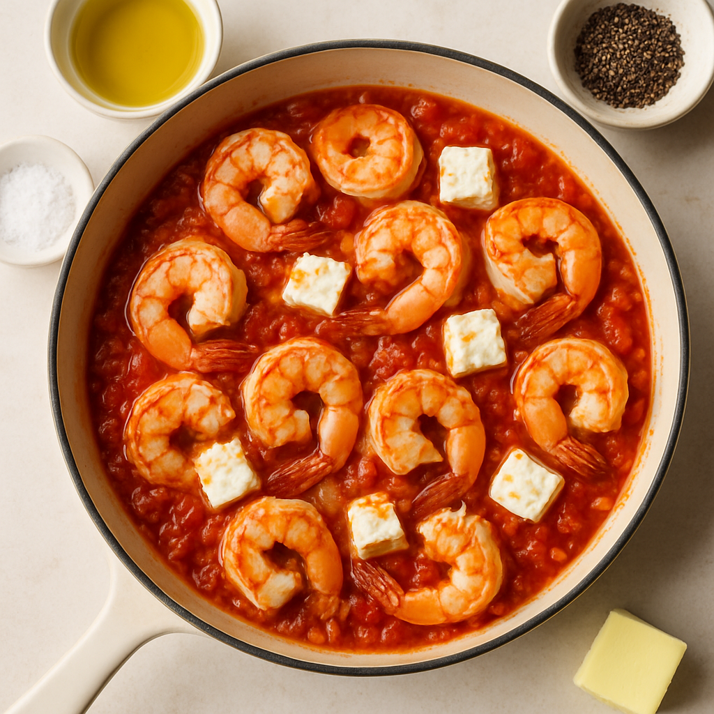 Shrimp With Feta and Tomatoes