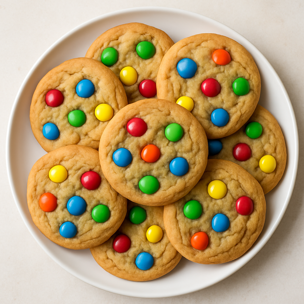 Galletas Suaves y Masticables con M&M