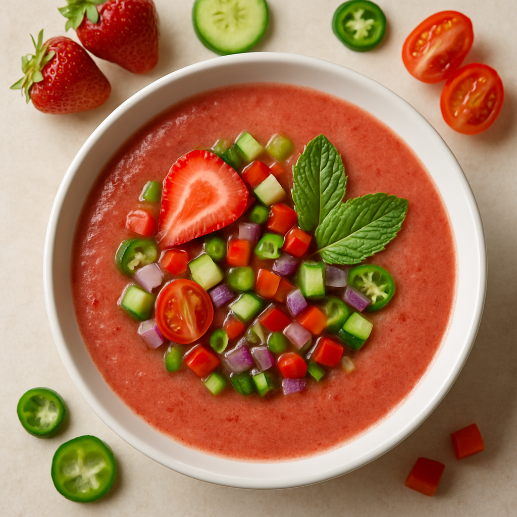 Strawberry Mint Gazpacho