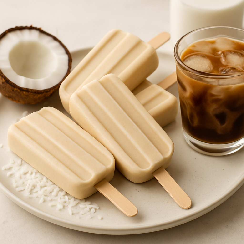 Paletas de Chocolate Mocha y Coco