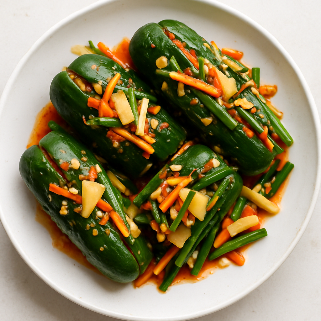 Oi-Sobagi (Korean Stuffed Cucumber Kimchi)