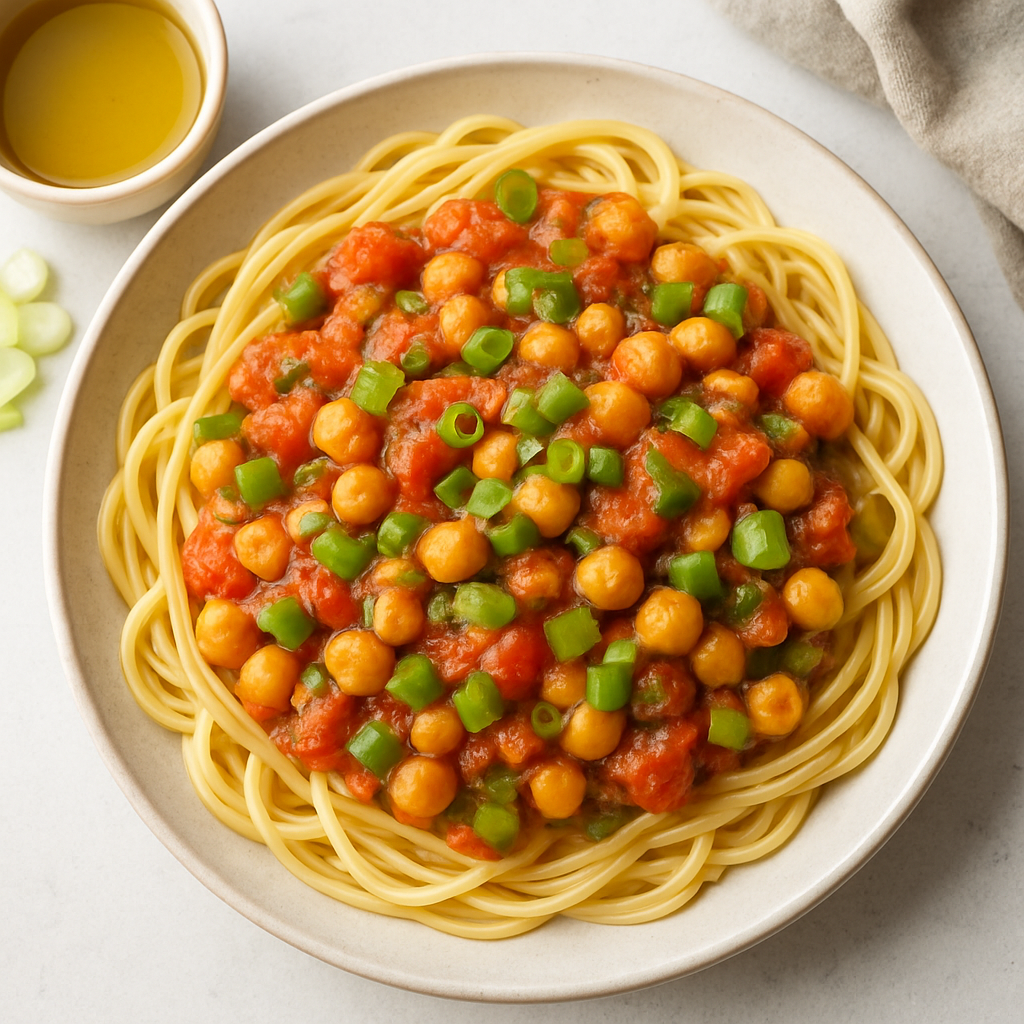 Garbanzos Criollos con Pasta