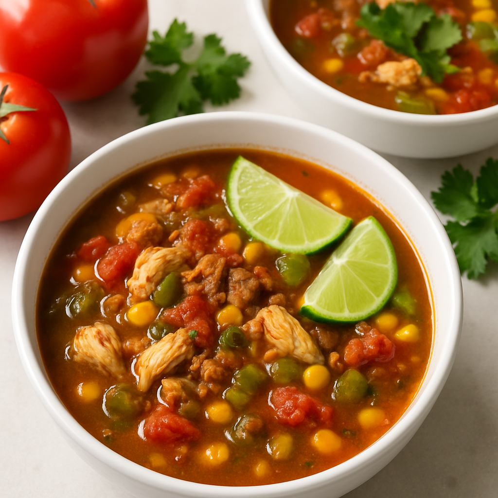 Sopa Picante de Pollo con Limón