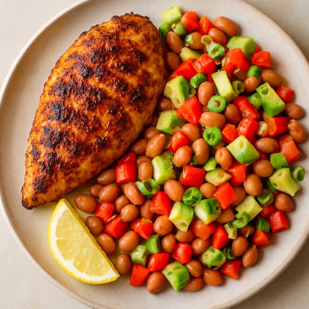 Cajun Chicken & Chunky Bean Salsa