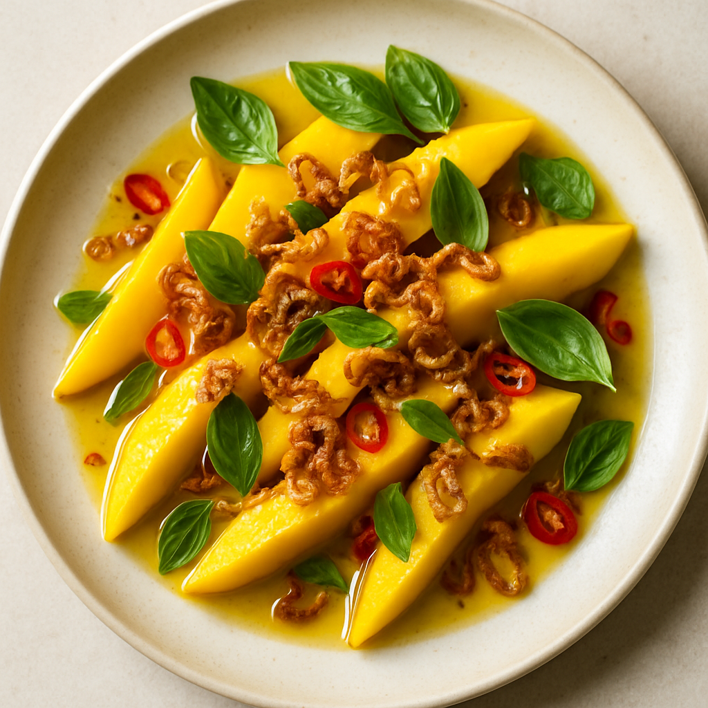 Mango with Fried Shallots