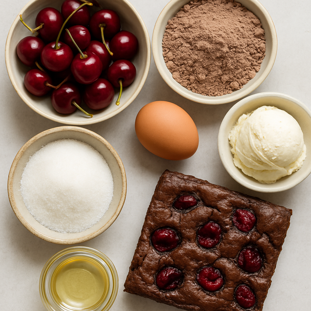 Brownies de Cereza Asada