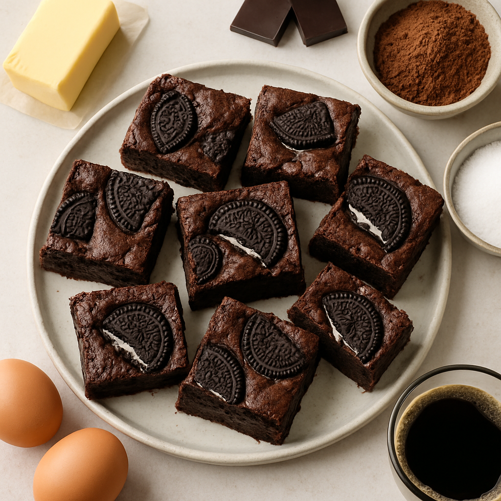 Fudgy Oreo Brownies