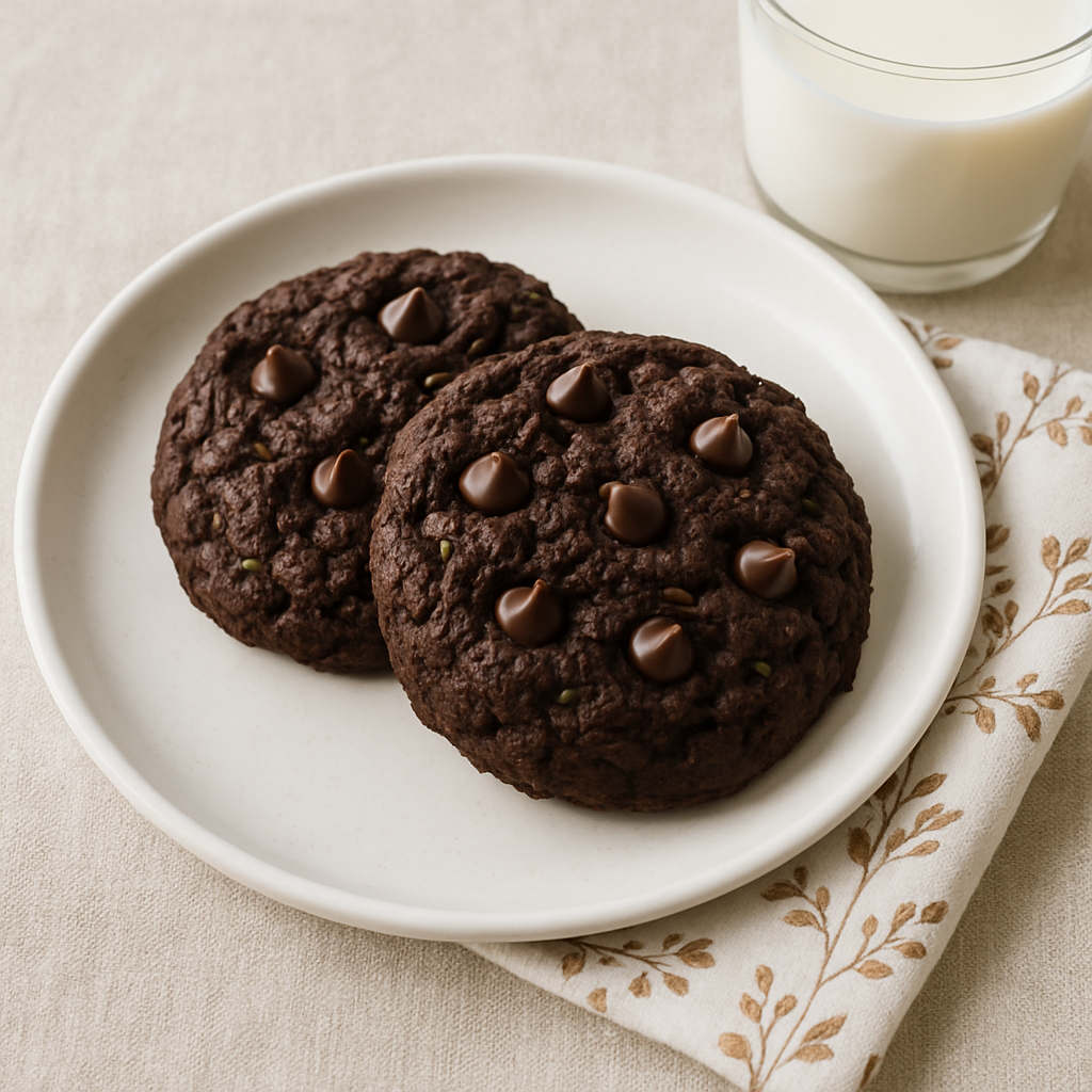 Sugar-Free Chocolate Fudge Zucchini Cookies