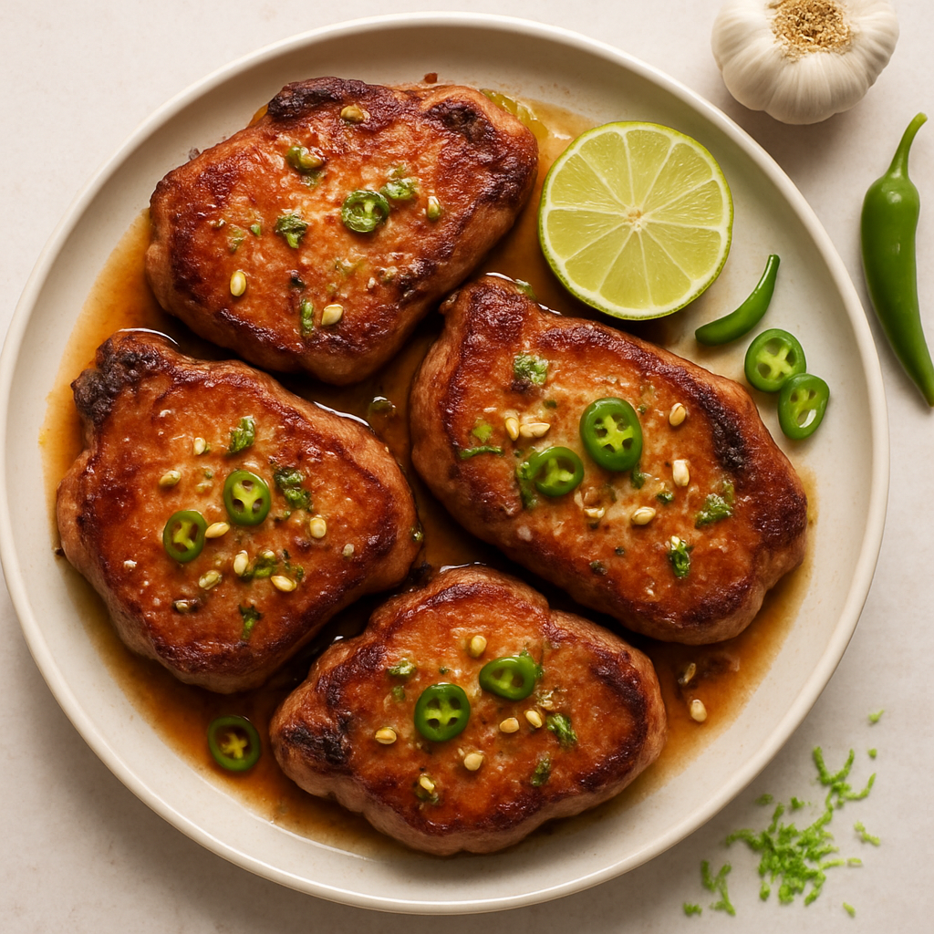 Chuletas de Cerdo Marinadas Sabrosas