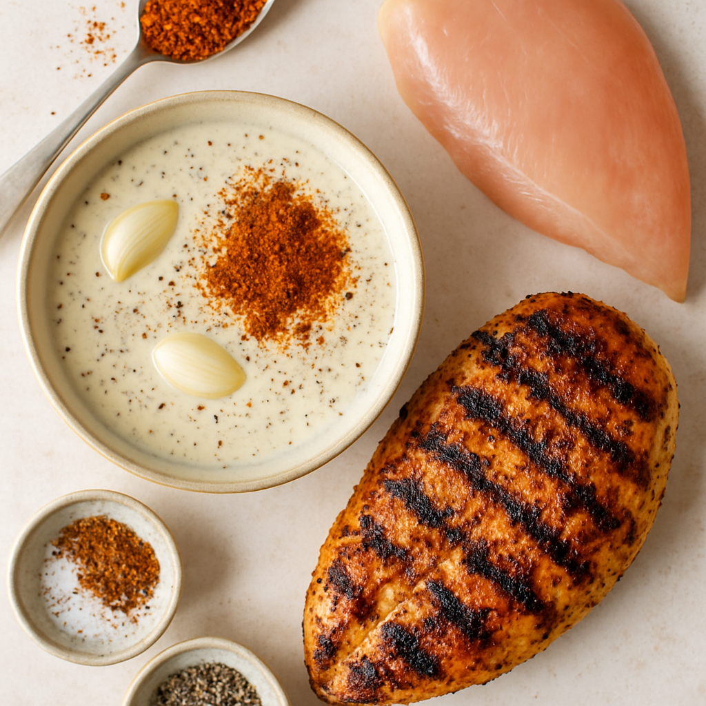 Cajun and Buttermilk Marinated Grilled Chicken