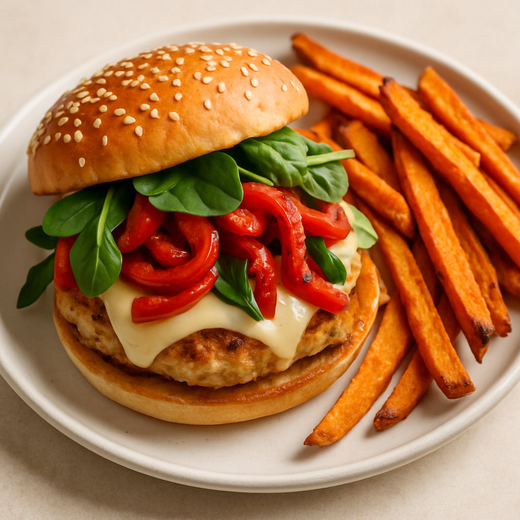 Fajita Chicken Burgers