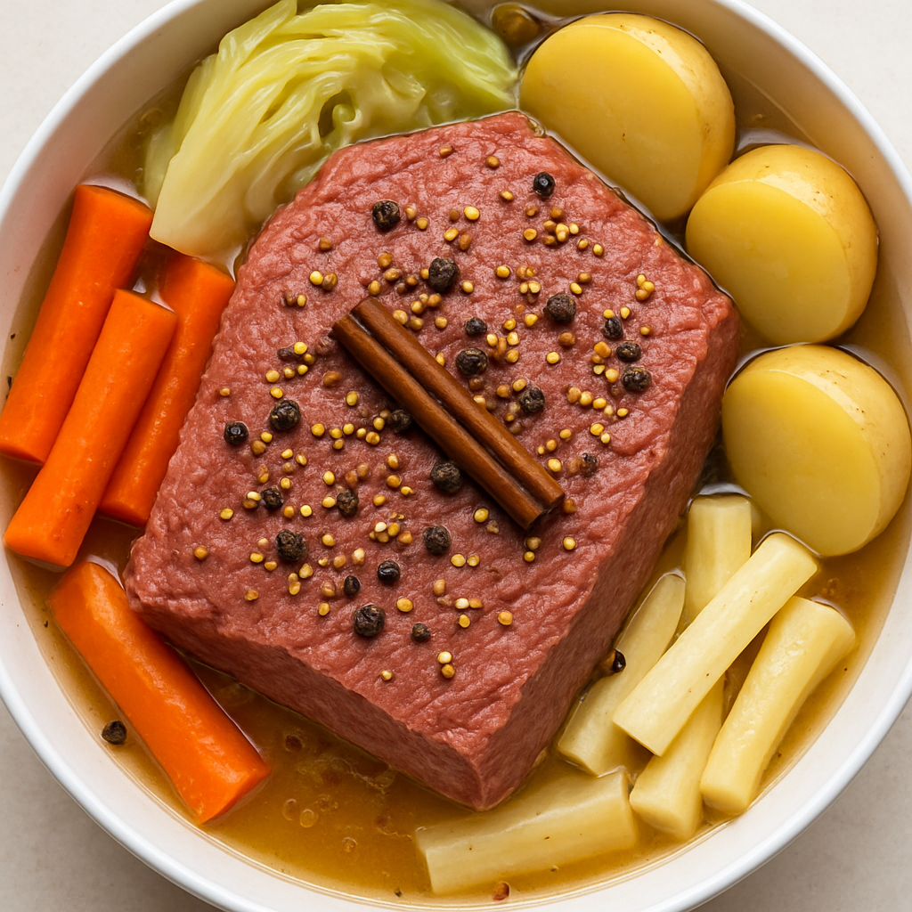 Homemade Corned Beef with Vegetables