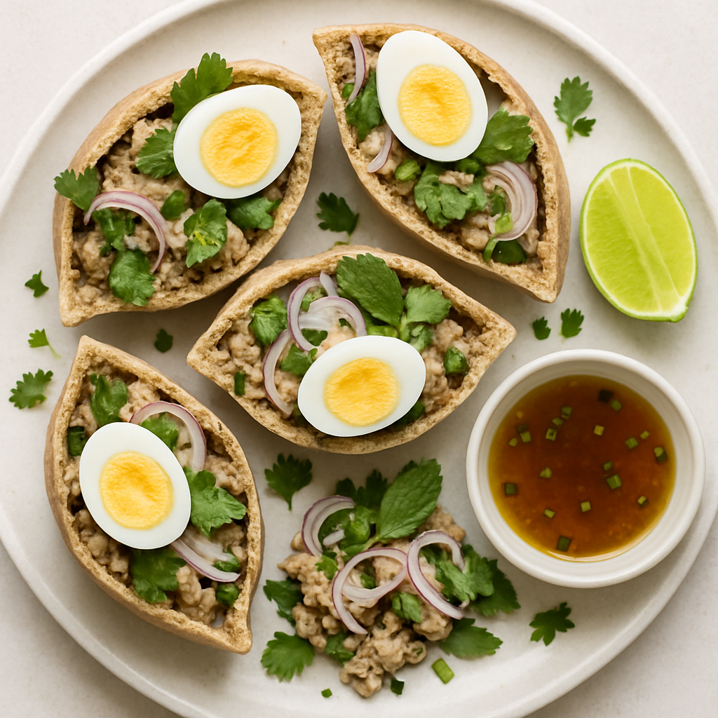 Mini Thai Pork Pitas