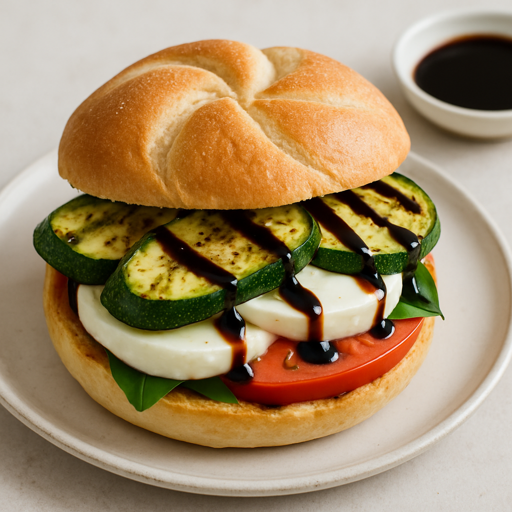 Grilled Zucchini Caprese Sandwich