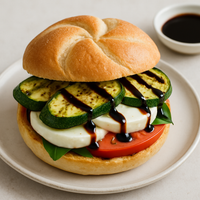 Grilled Zucchini Caprese Sandwich