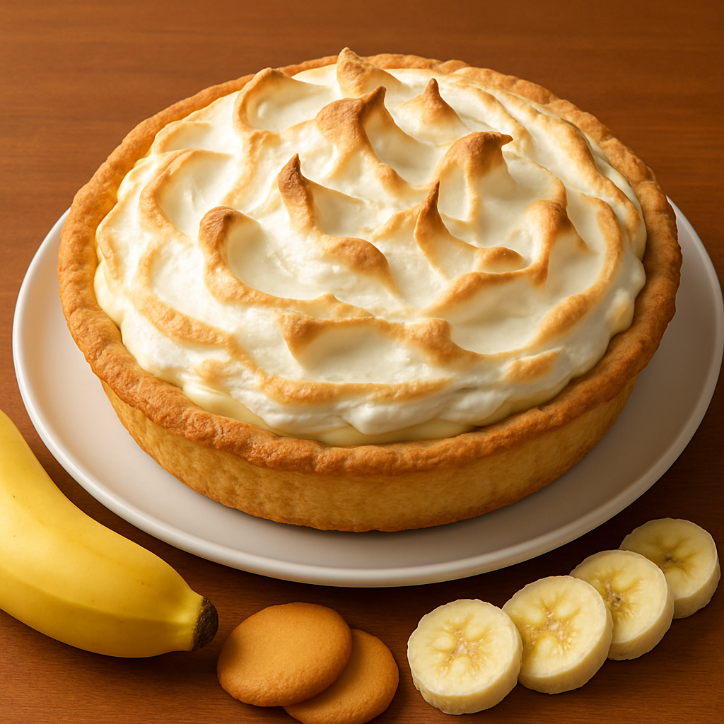 Homemade Banana Pudding Pie