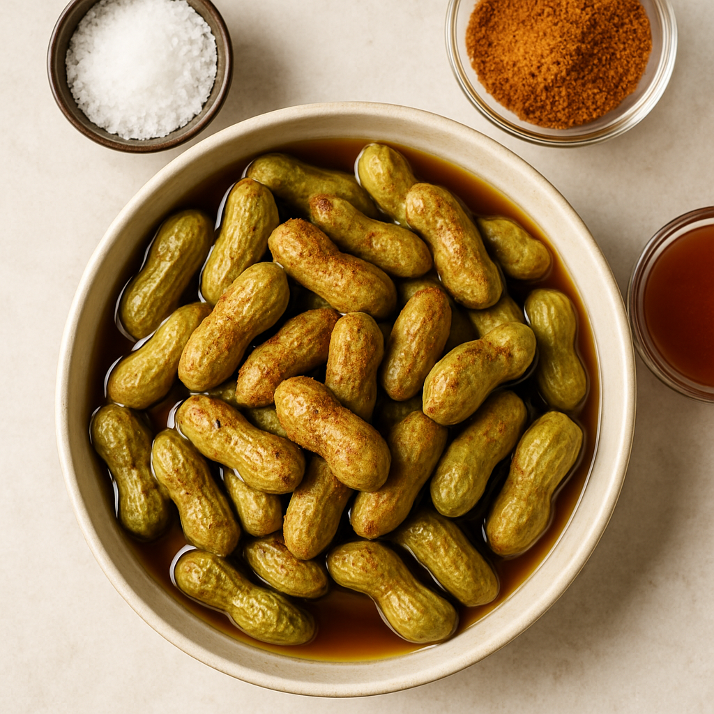 Maryland Style Boiled Peanuts with Old Bay