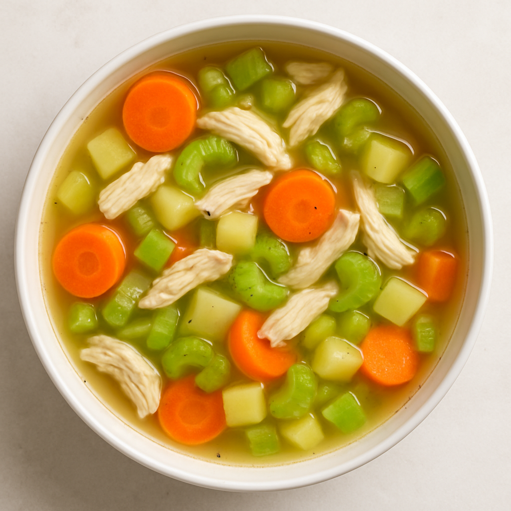 Sopa Clásica de Pollo y Vegetales