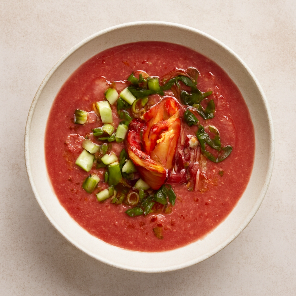 Gazpacho de Kimchi y Melón