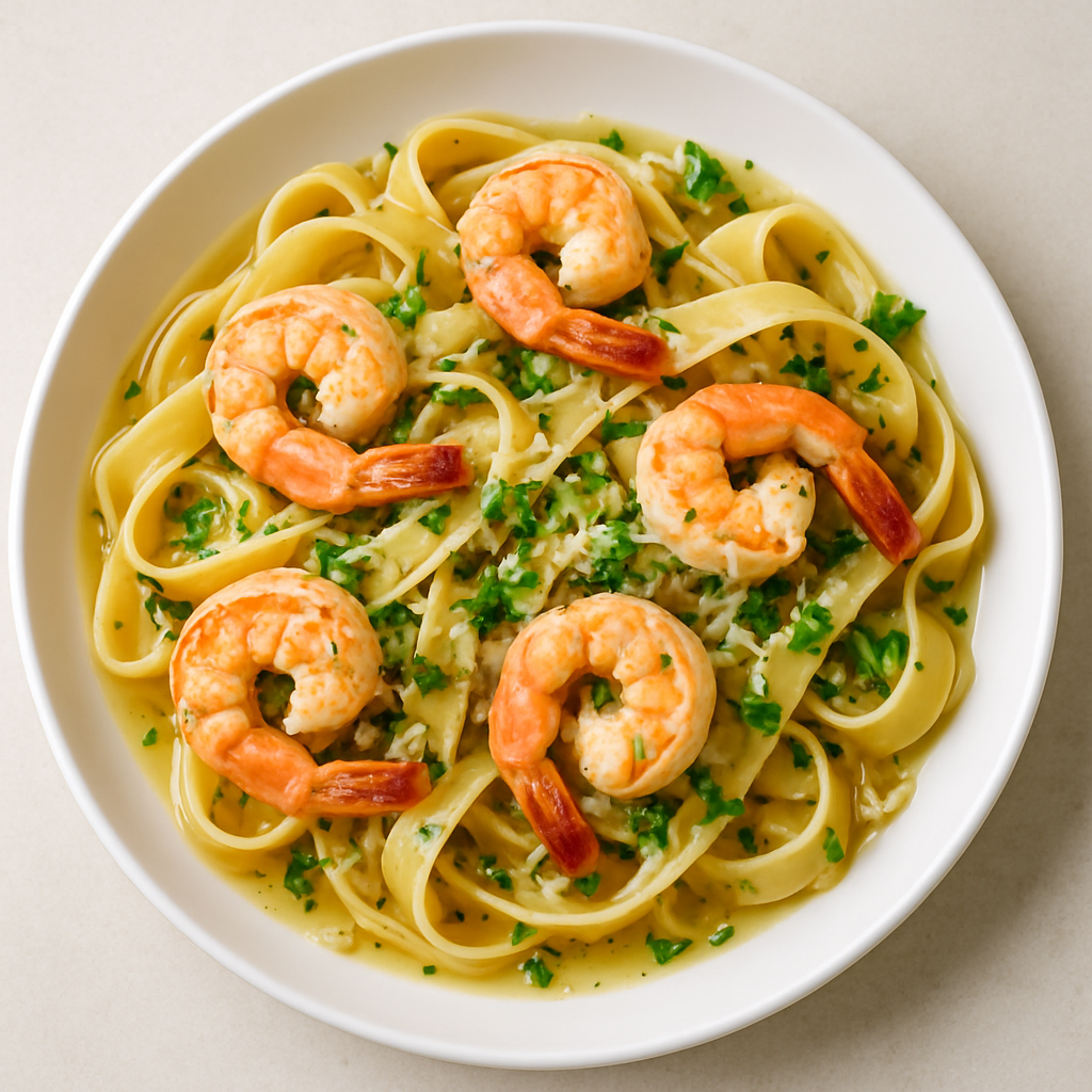 Pasta Grande with Shrimp
