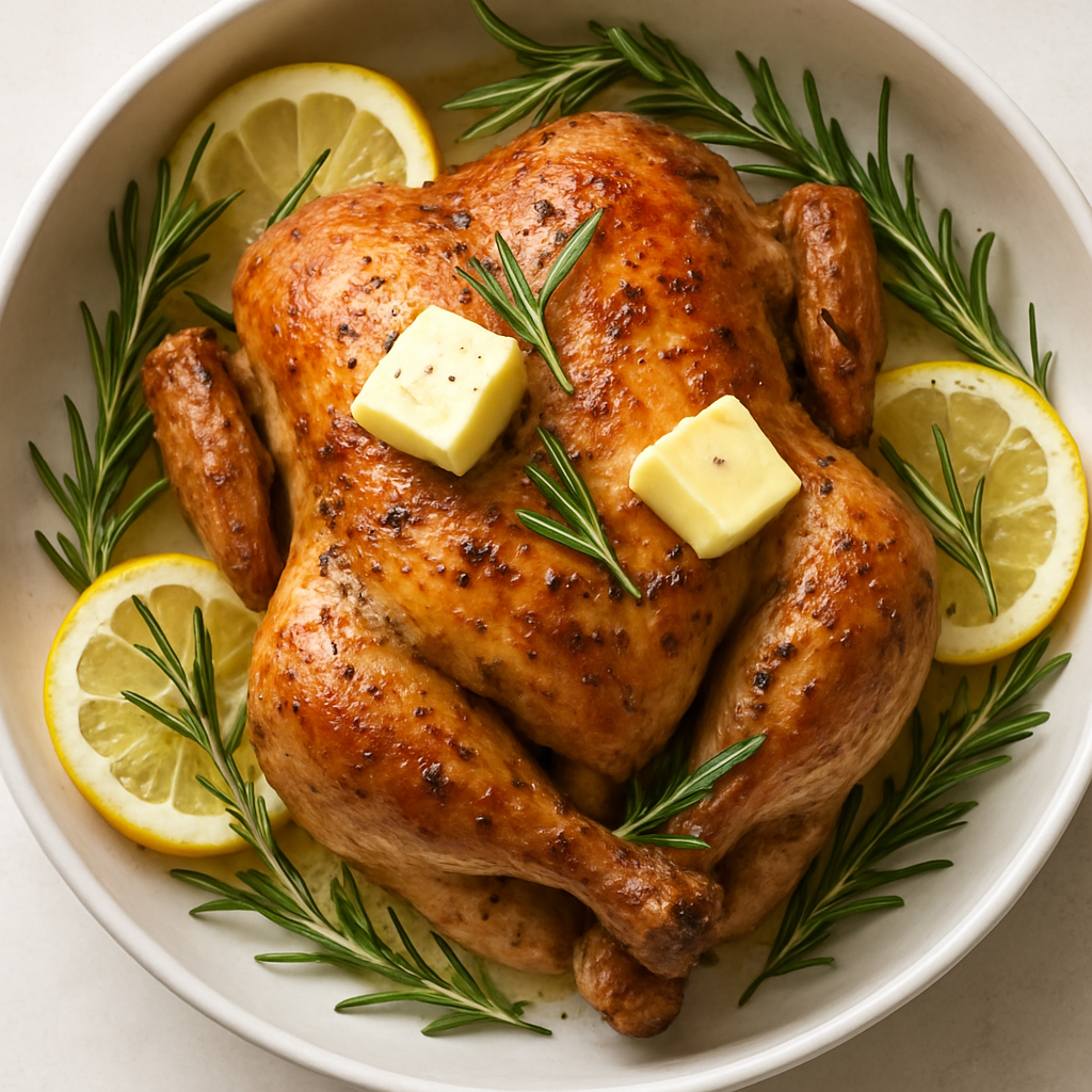 Roast Chicken with Lemon and Rosemary