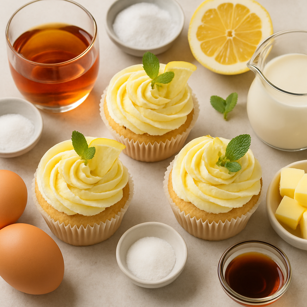 Sweet Tea Vodka Lemonade Cupcakes