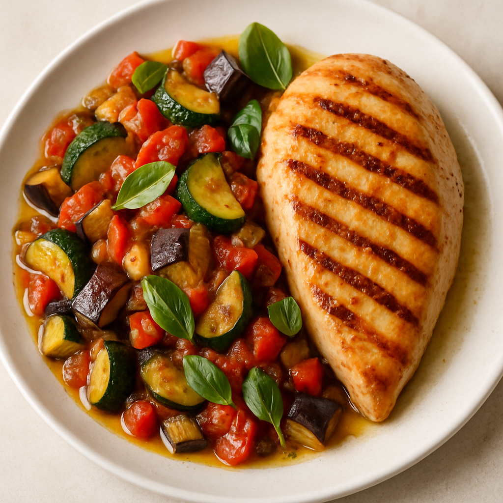 Grilled Chicken and Ratatouille